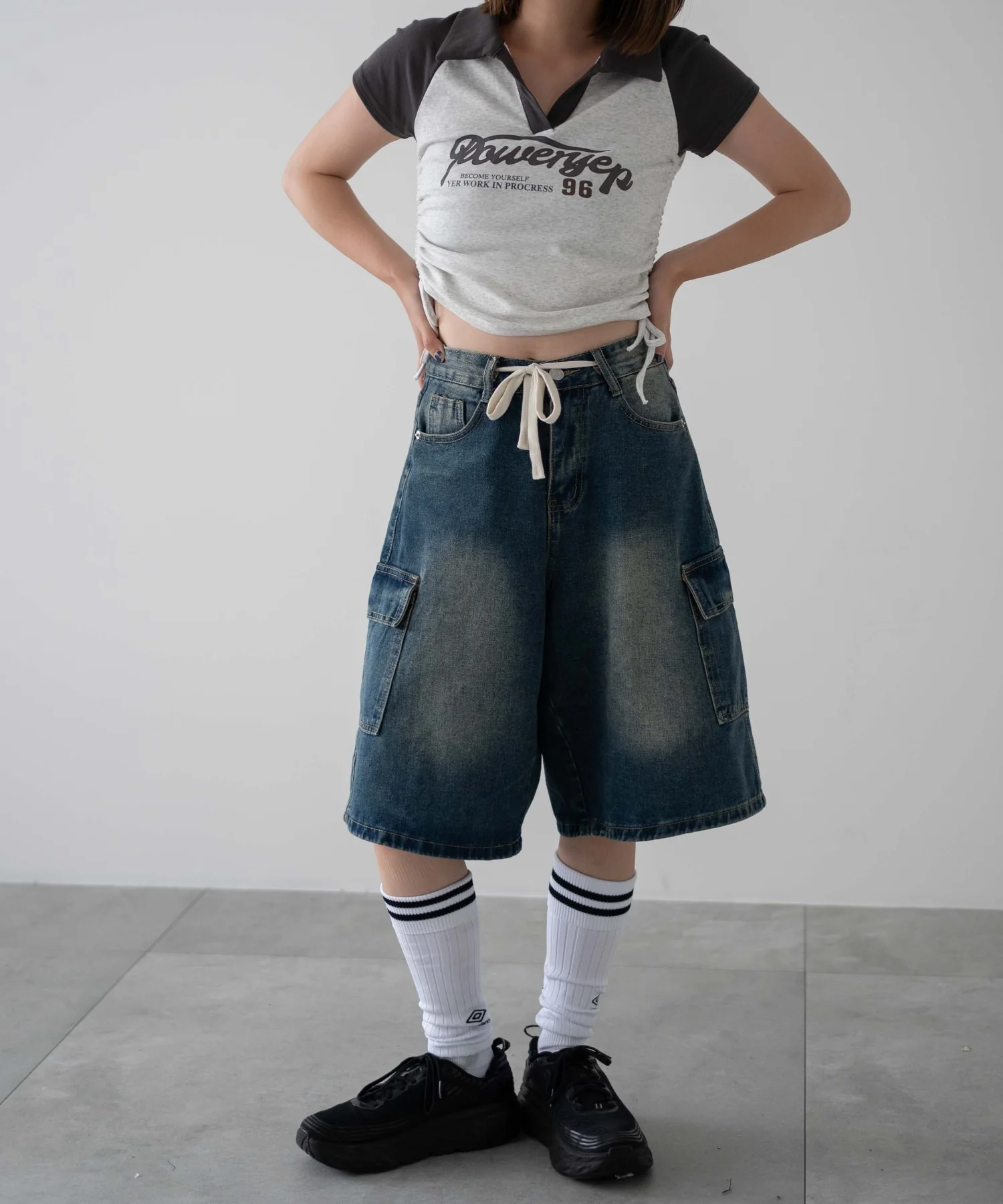 ドロストカーゴハーフパンツ - Image 4