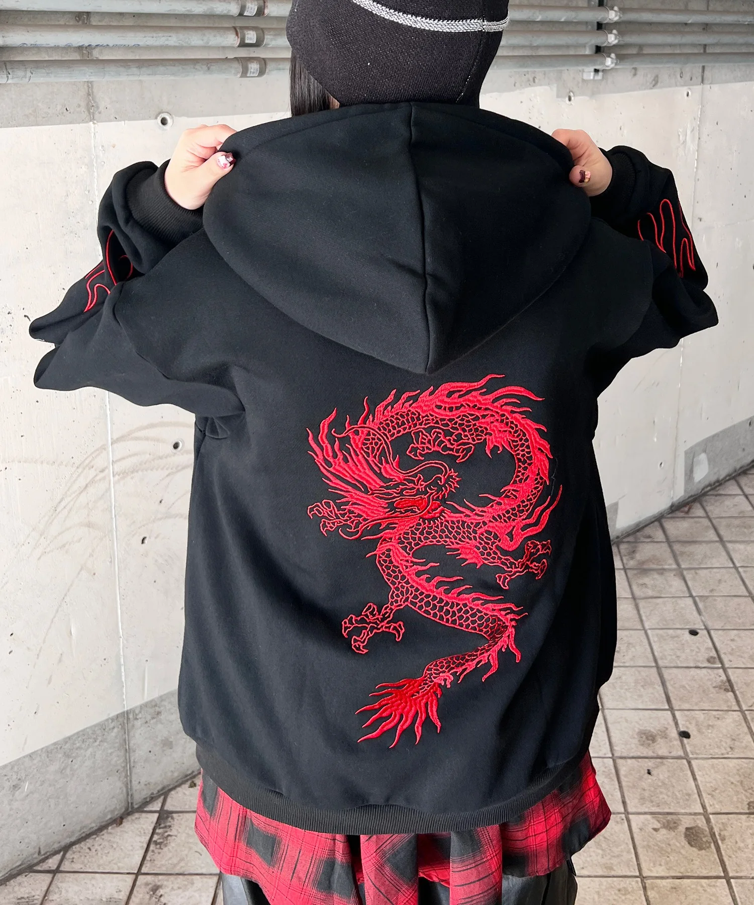 ドラゴン刺繍ビッグZIPパーカー　 - Image 11