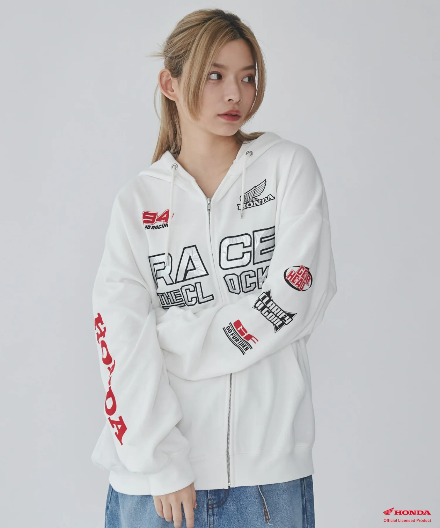 別注HondaグラフィックZIPパーカー - Image 15