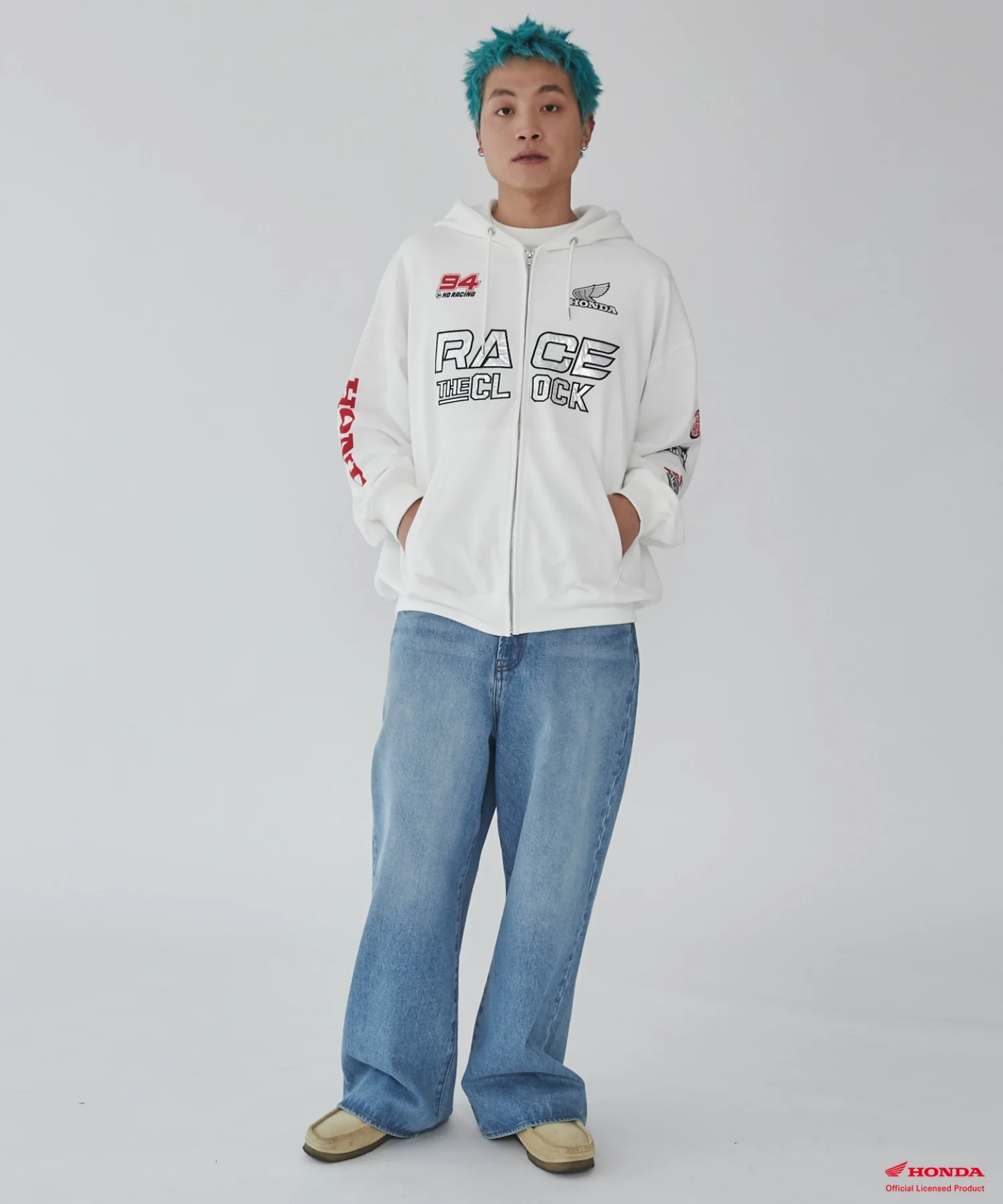 別注HondaグラフィックZIPパーカー - Image 3