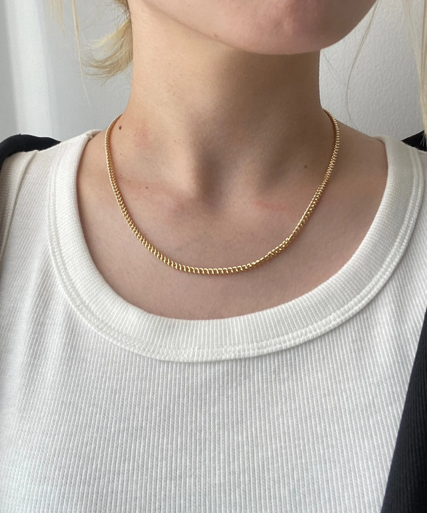 シンプルチェーンネックレス - Image 3