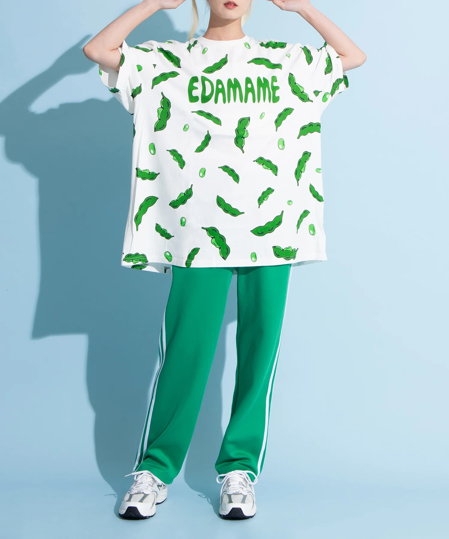 フード総柄Tシャツ - Image 10