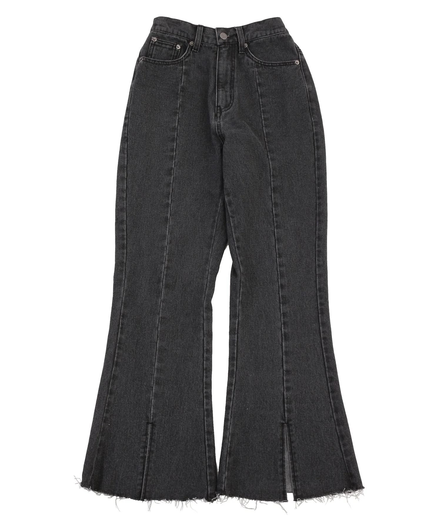 フロントスリットデニムフレアパンツ - Image 12