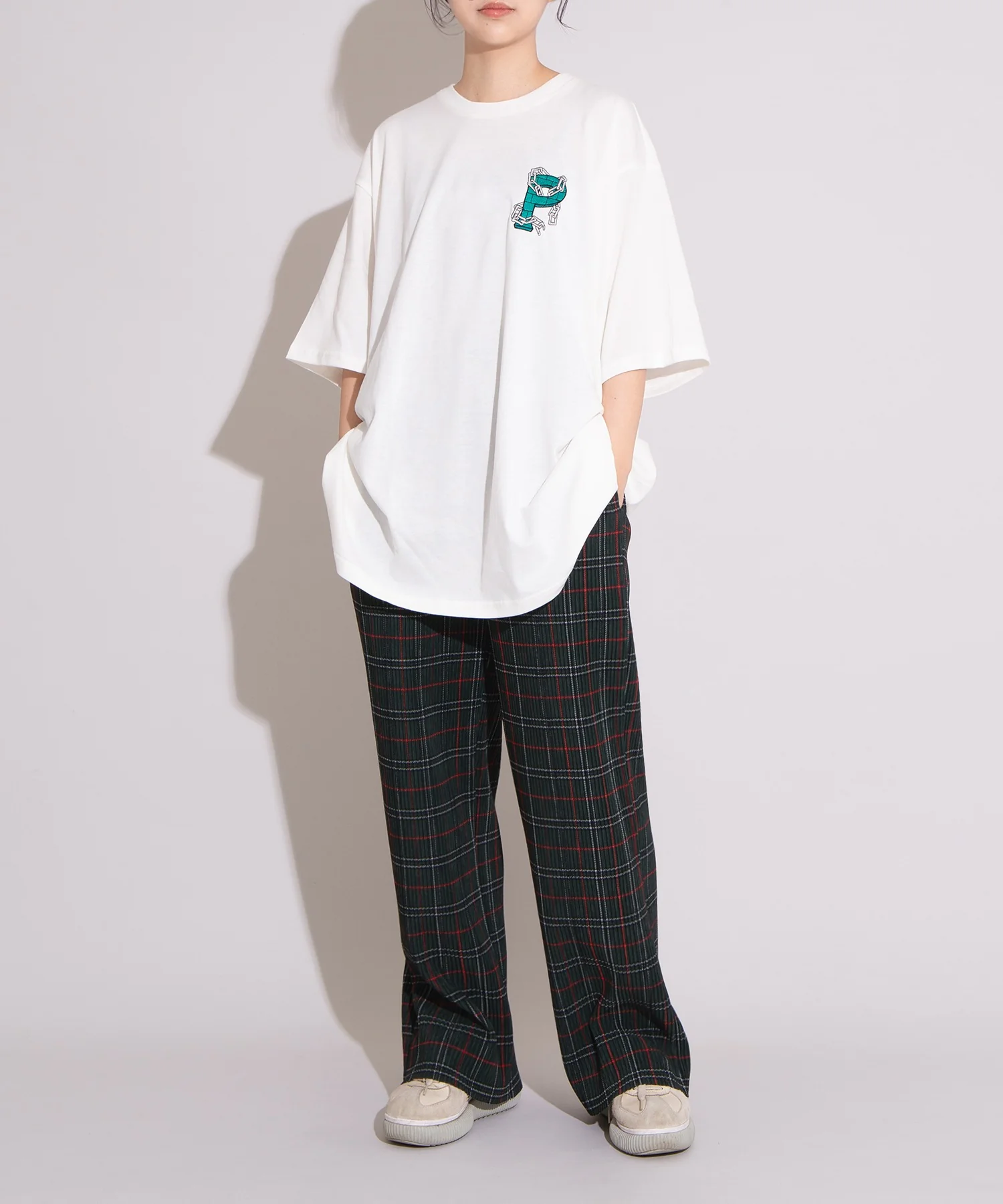 セルフカットチェックプリーツパンツ - Image 13