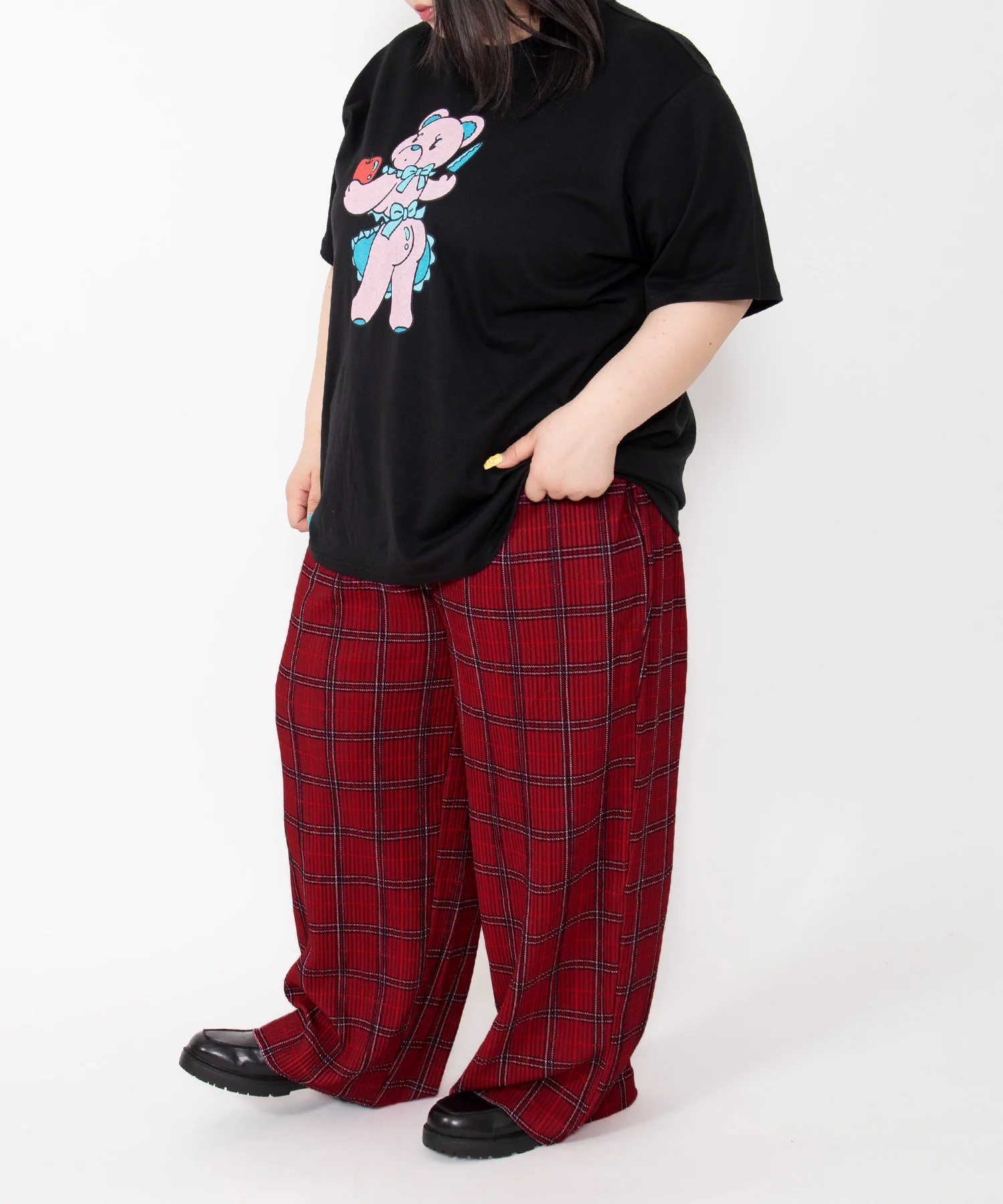 セルフカットチェックプリーツパンツ - Image 14