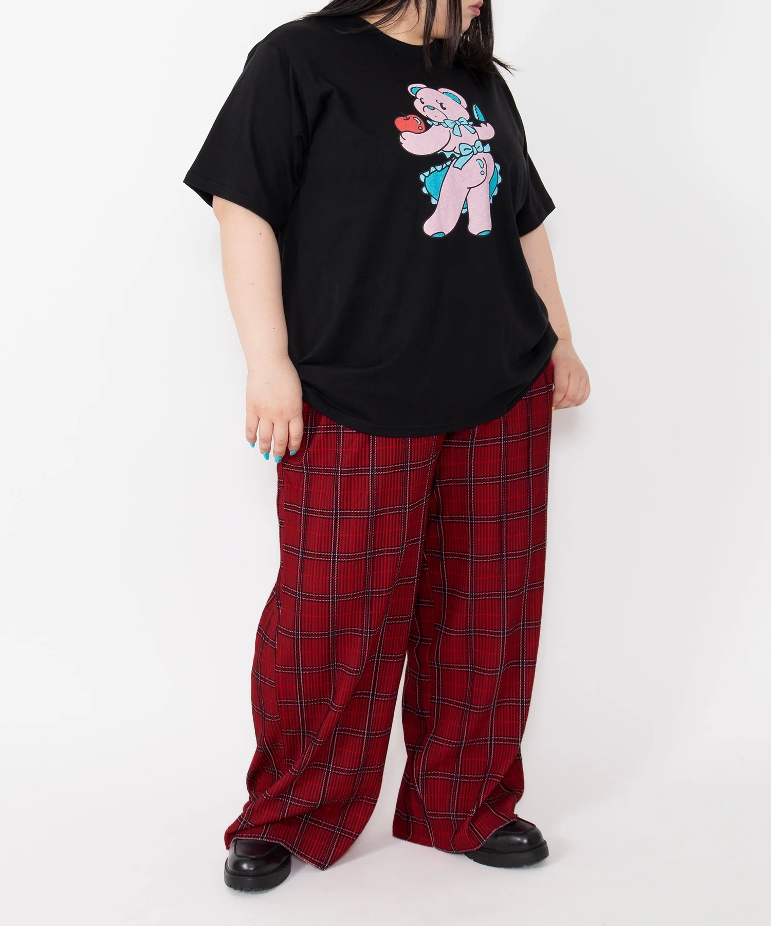 セルフカットチェックプリーツパンツ - Image 15