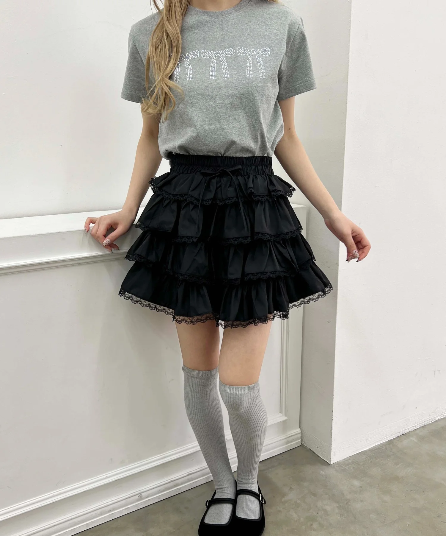 ビジューリボンTシャツ - Image 9