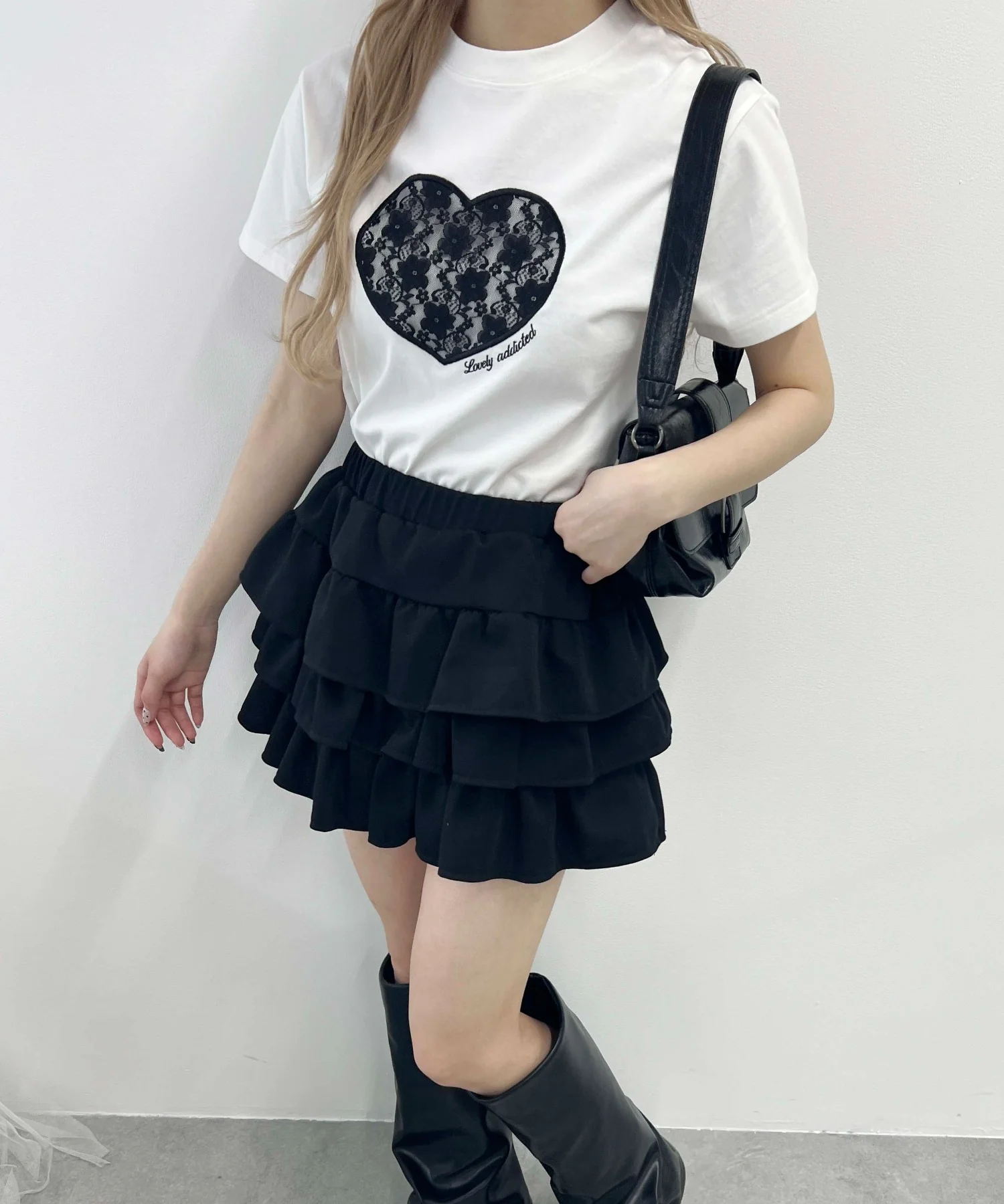 ハートレースワッペンTシャツ - Image 12