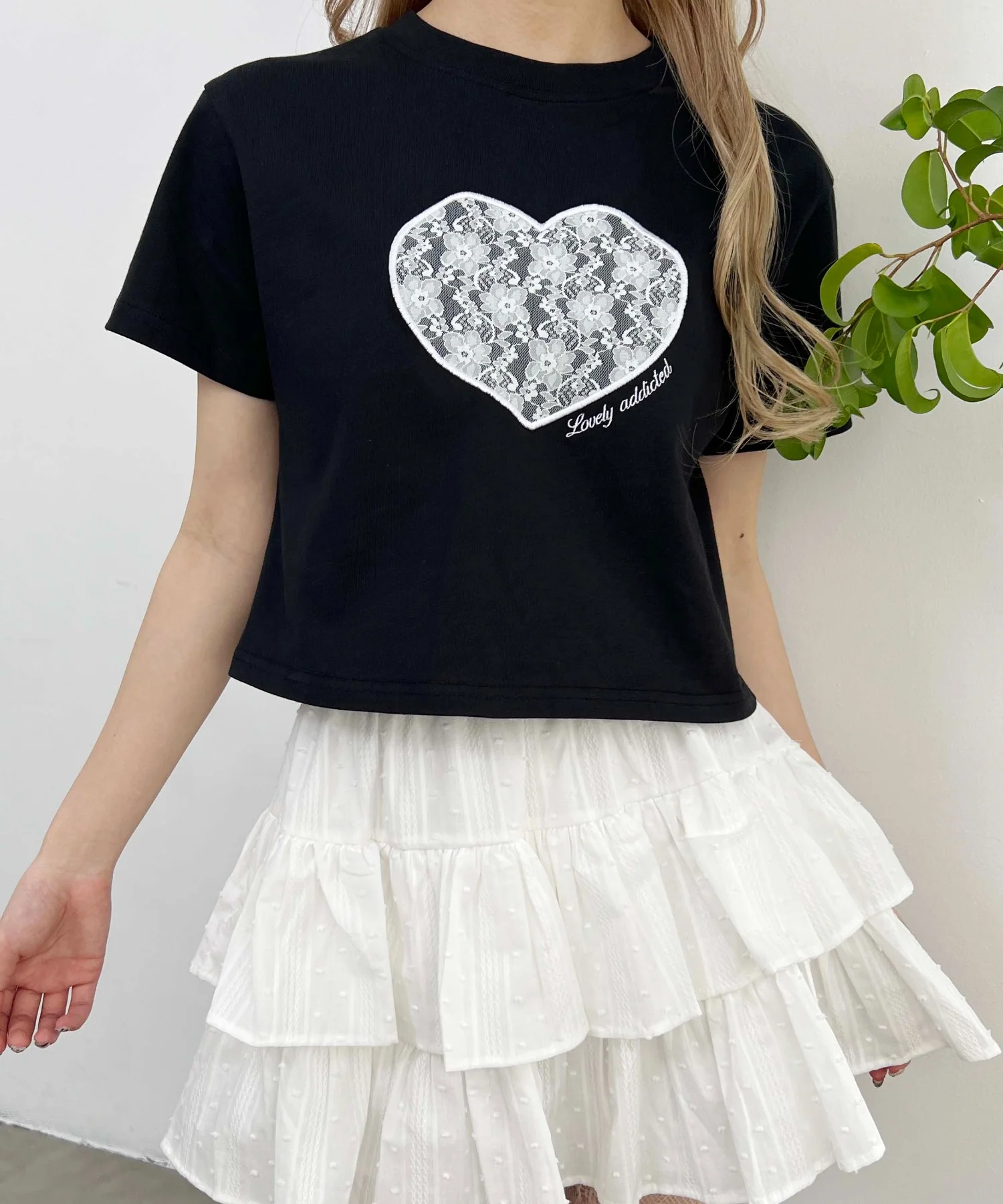 ハートレースワッペンTシャツ - Image 17
