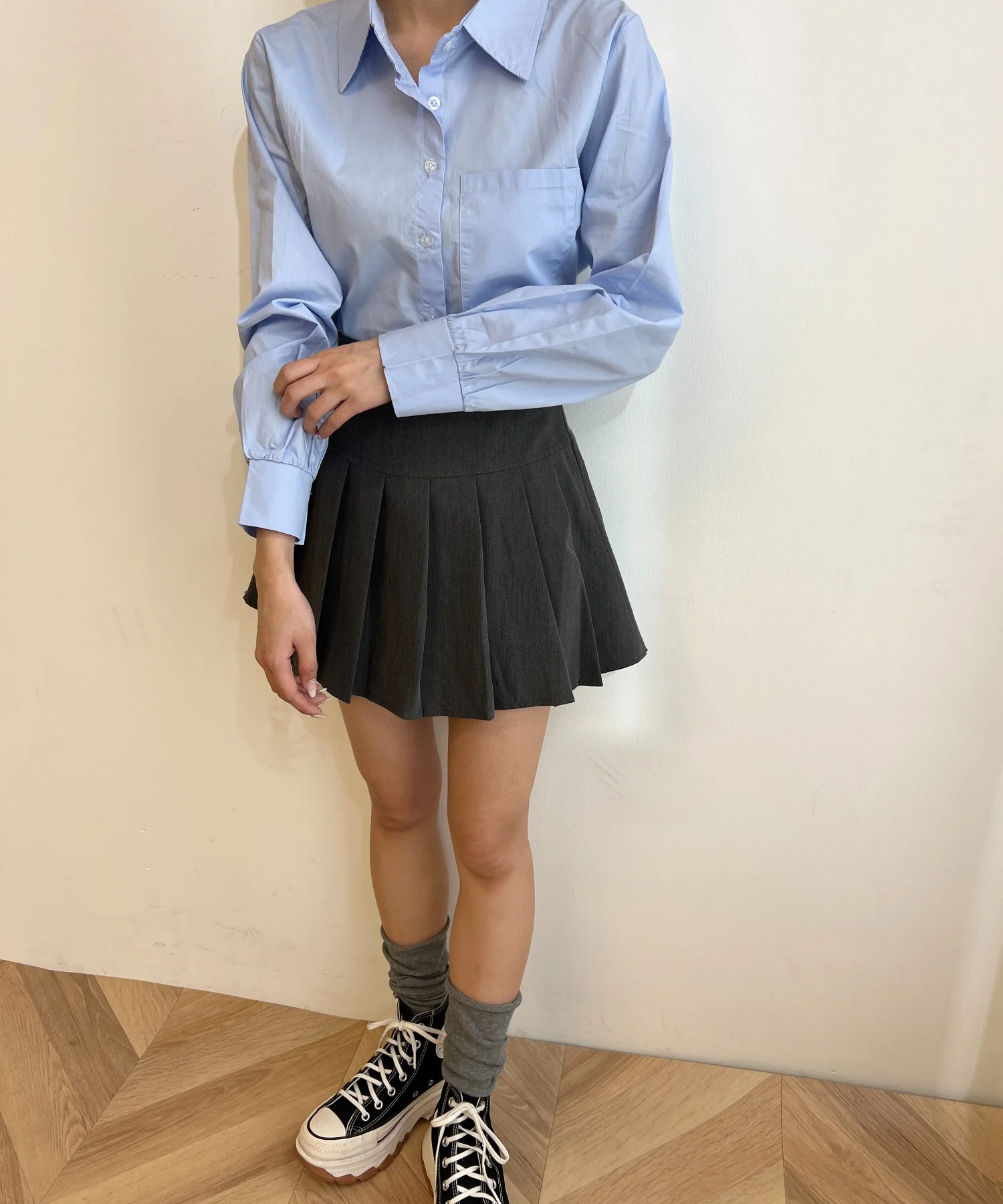無地プリーツスカート - Image 15