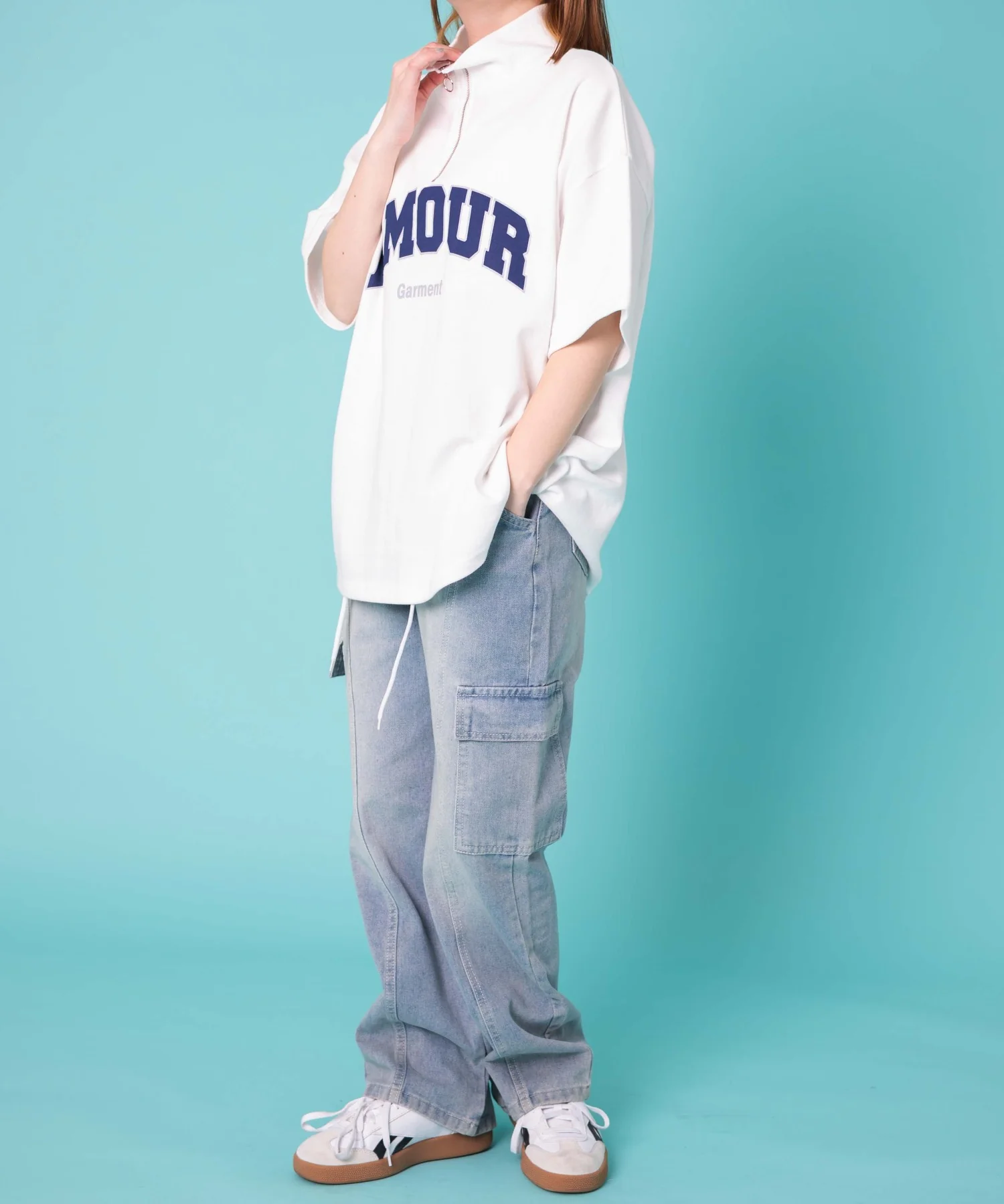 AMOURハーフジップT - Image 3