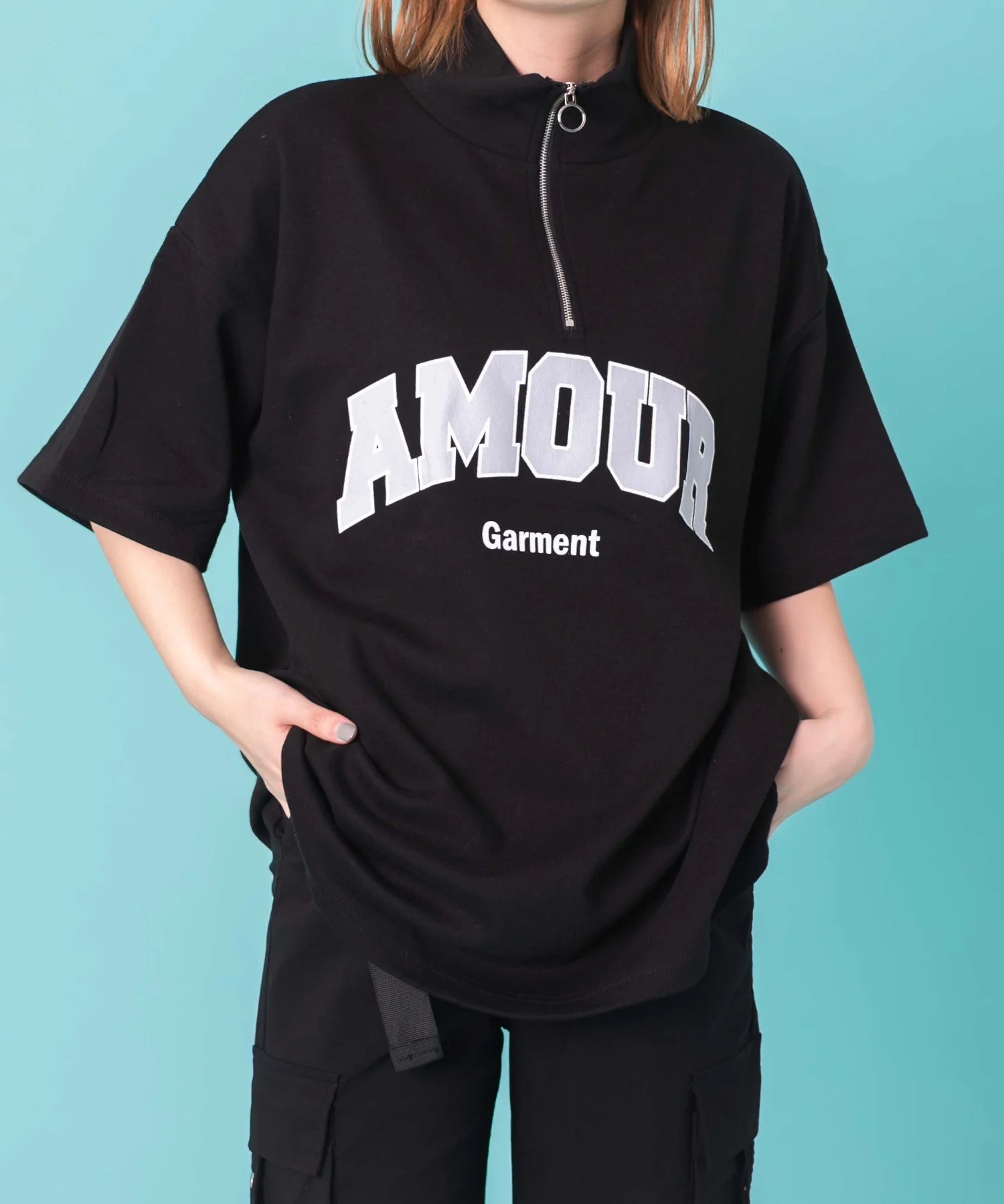 AMOURハーフジップT - Image 8