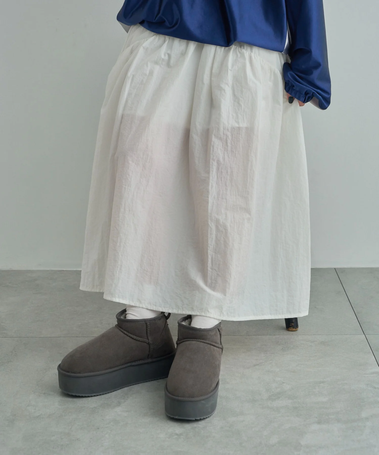 厚底ショートFムートンブーツ - Image 4