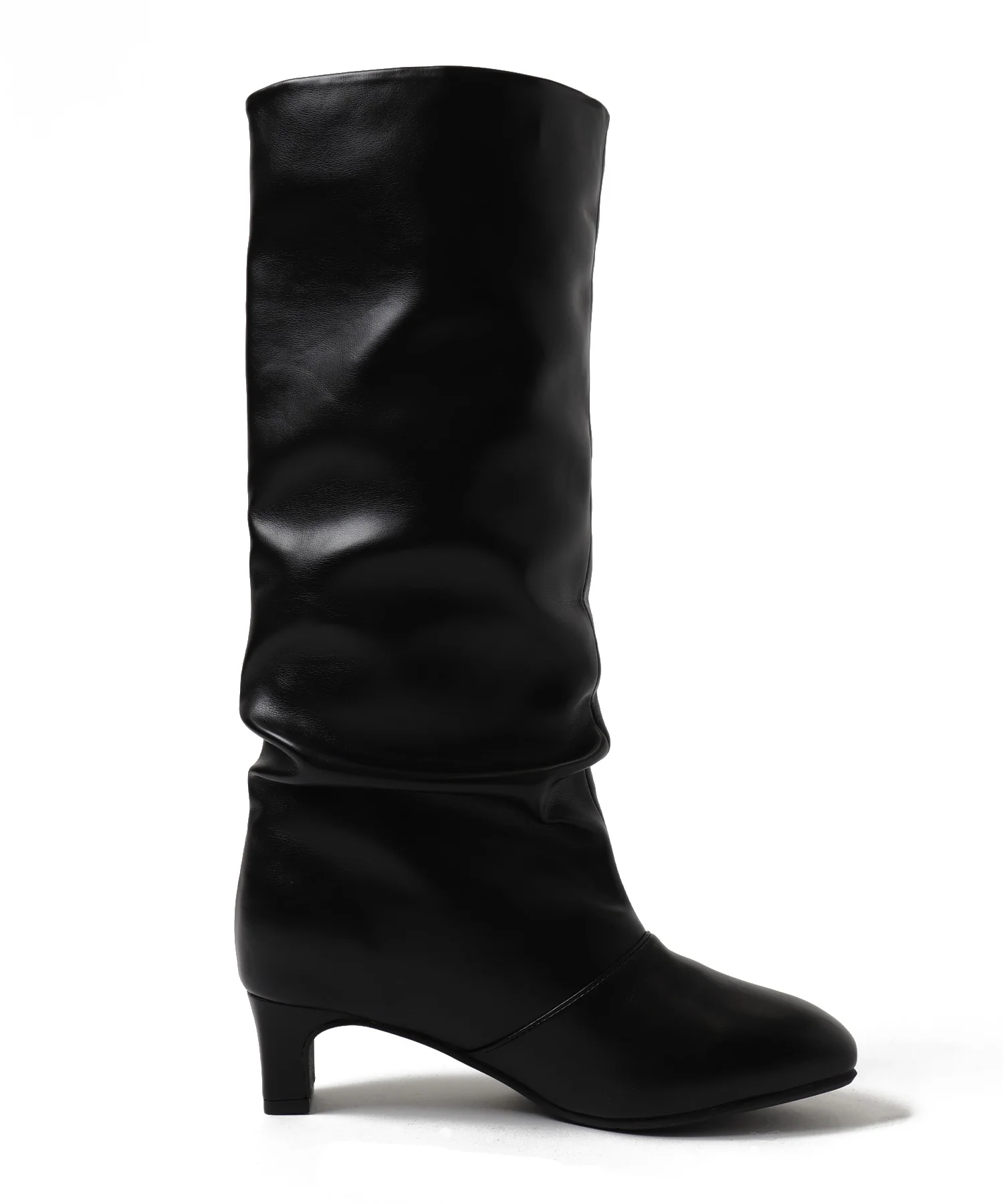 シャーリングポインテッドロングブーツ - Image 15