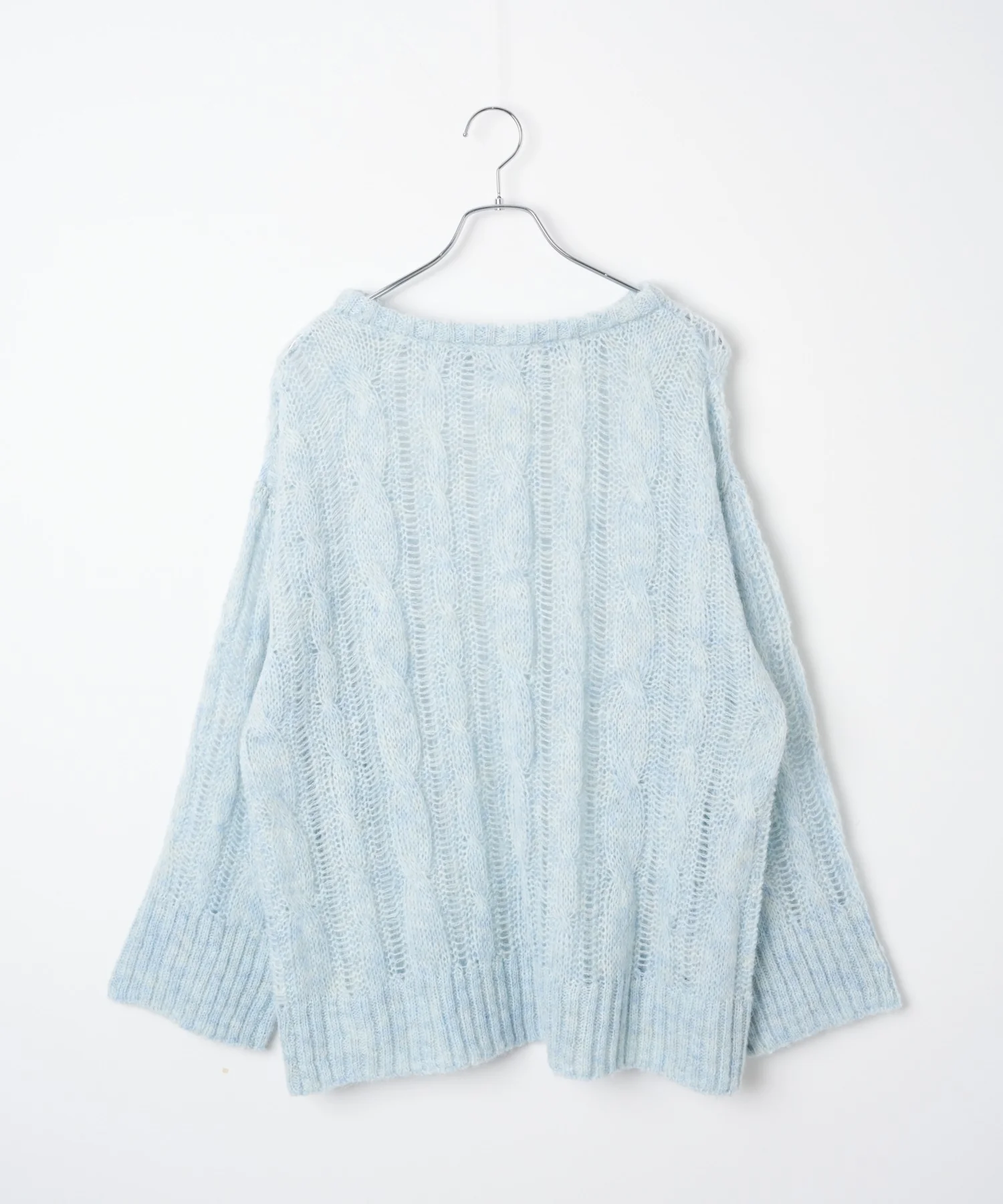 ケーブルメッシュメランジニット - Image 26