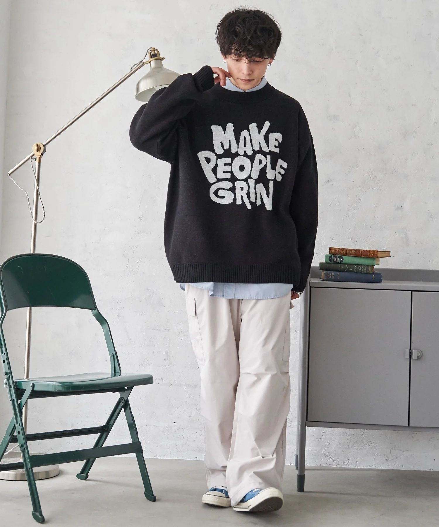 オーバーフィットジャガードプルオーバー - Image 11