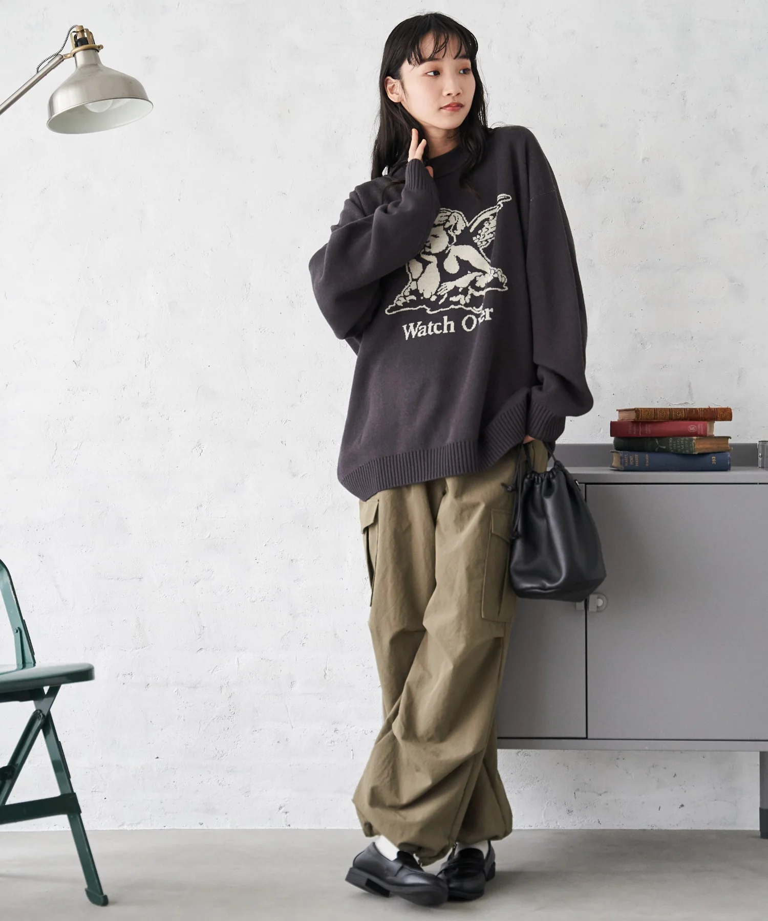 オーバーフィットジャガードプルオーバー - Image 24