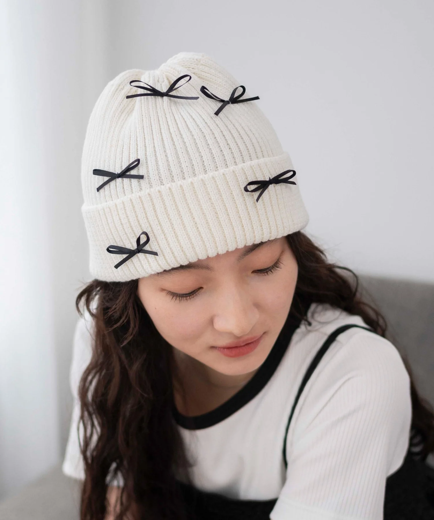 ribbon　knit　cap - Image 4
