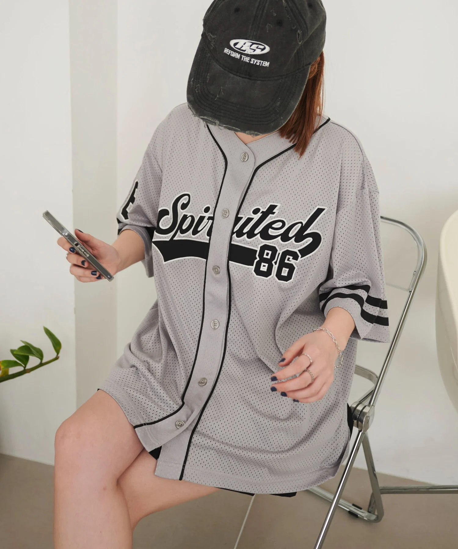 ベースボールメッシュビッグシャツ - Image 15
