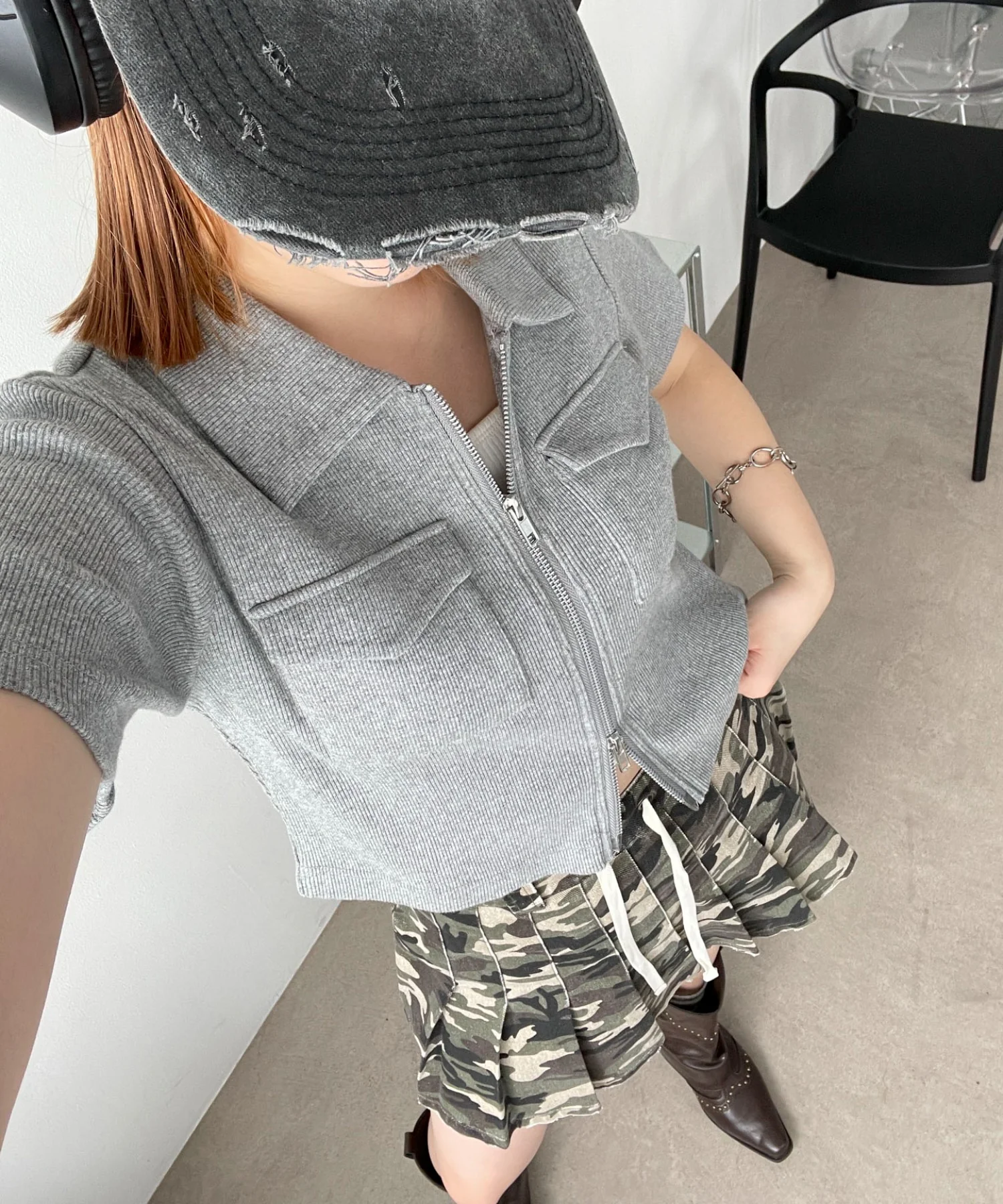 ポケットデザインWZIPトップス - Image 25