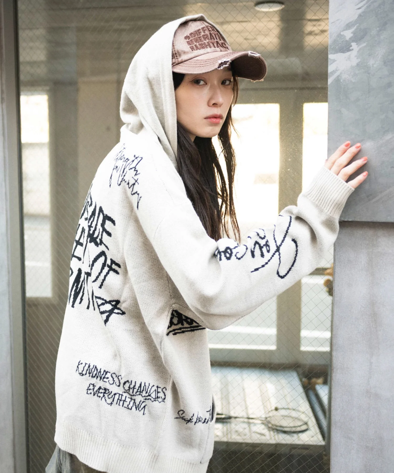 ジャガードグラフィックニットZIPパーカー - Image 13