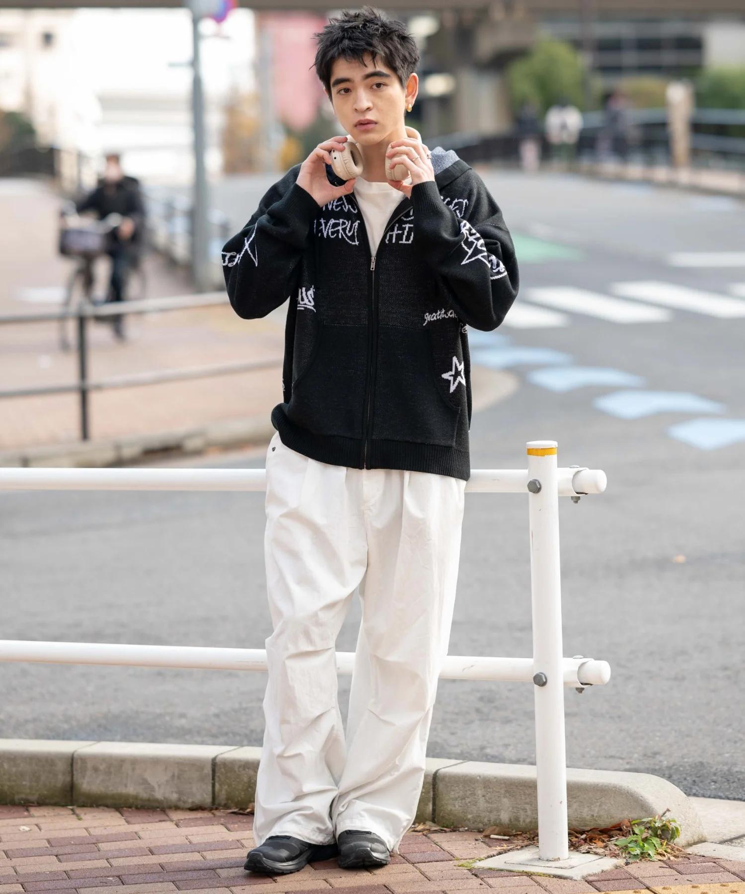 ジャガードグラフィックニットZIPパーカー - Image 5