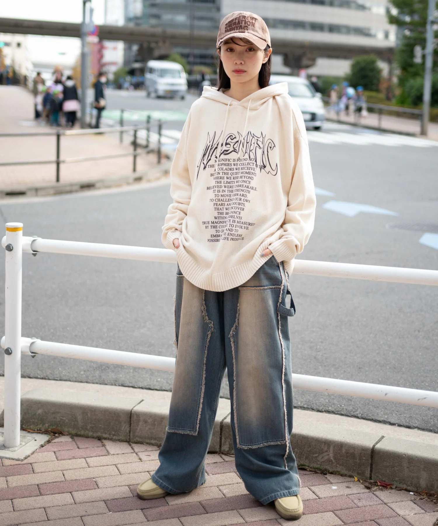 グラフィックプリントニットパーカー - Image 16