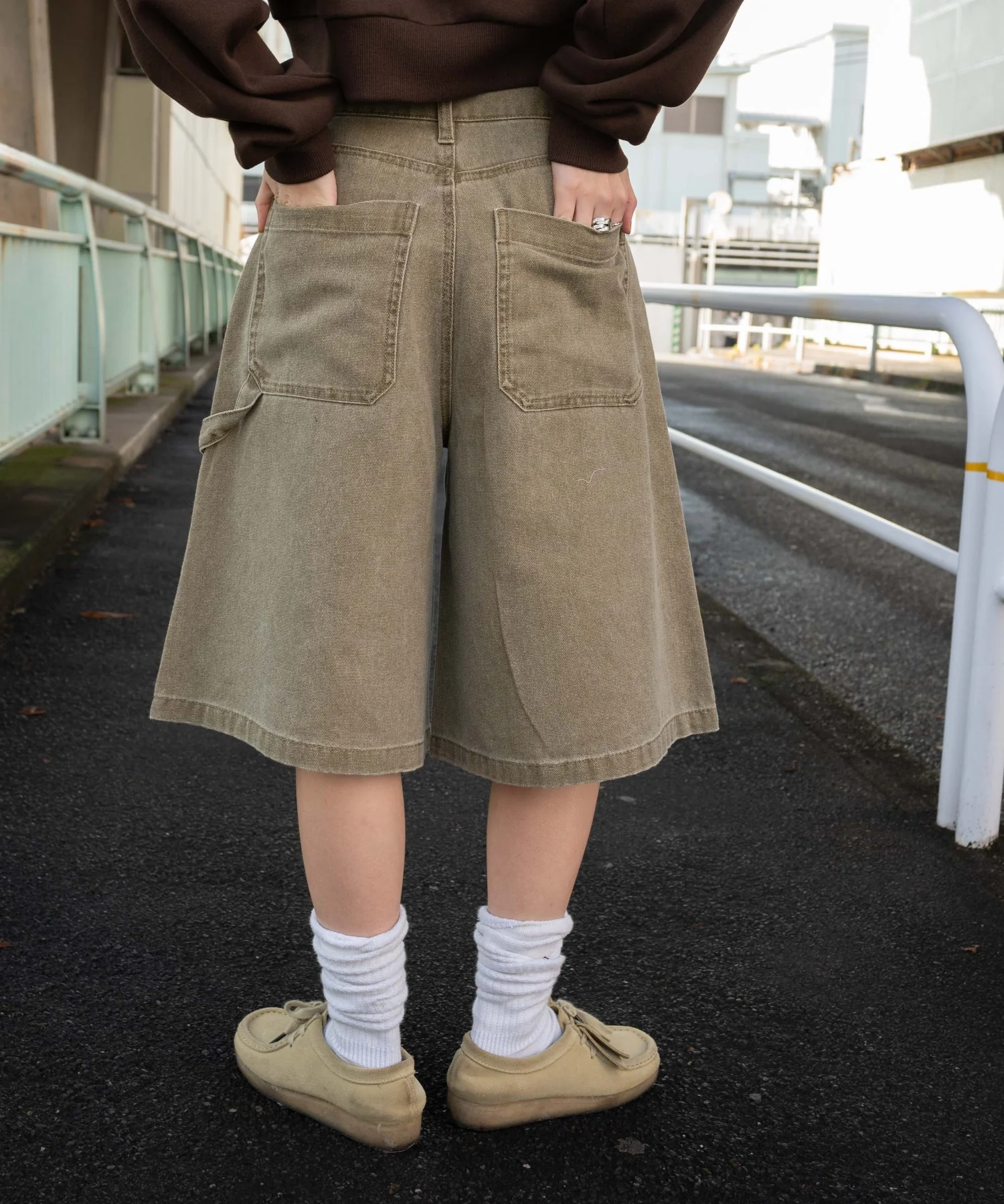 ウエストドロストダブルニーバギーハーフパンツ - Image 16