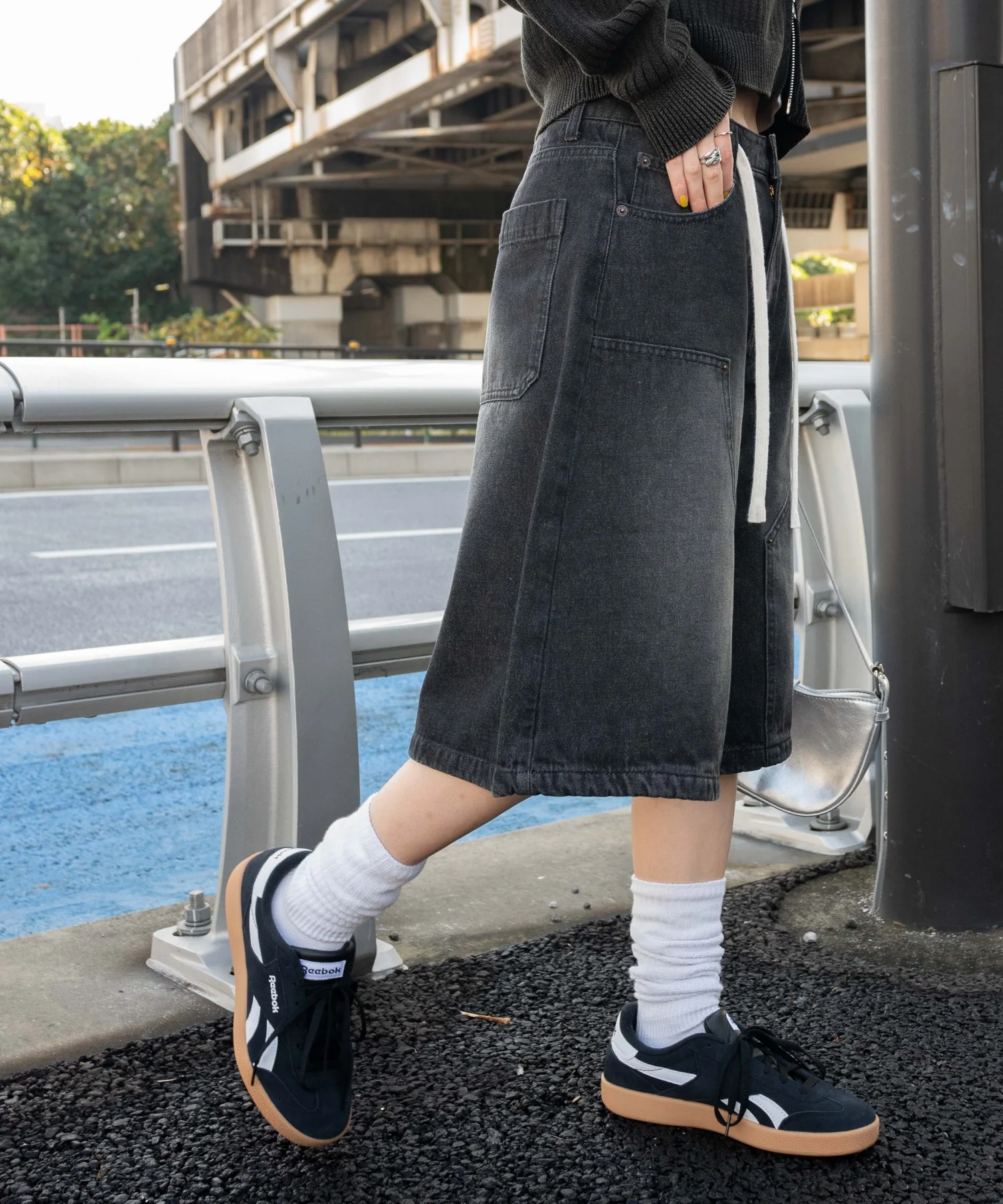 ウエストドロストダブルニーバギーハーフパンツ - Image 20