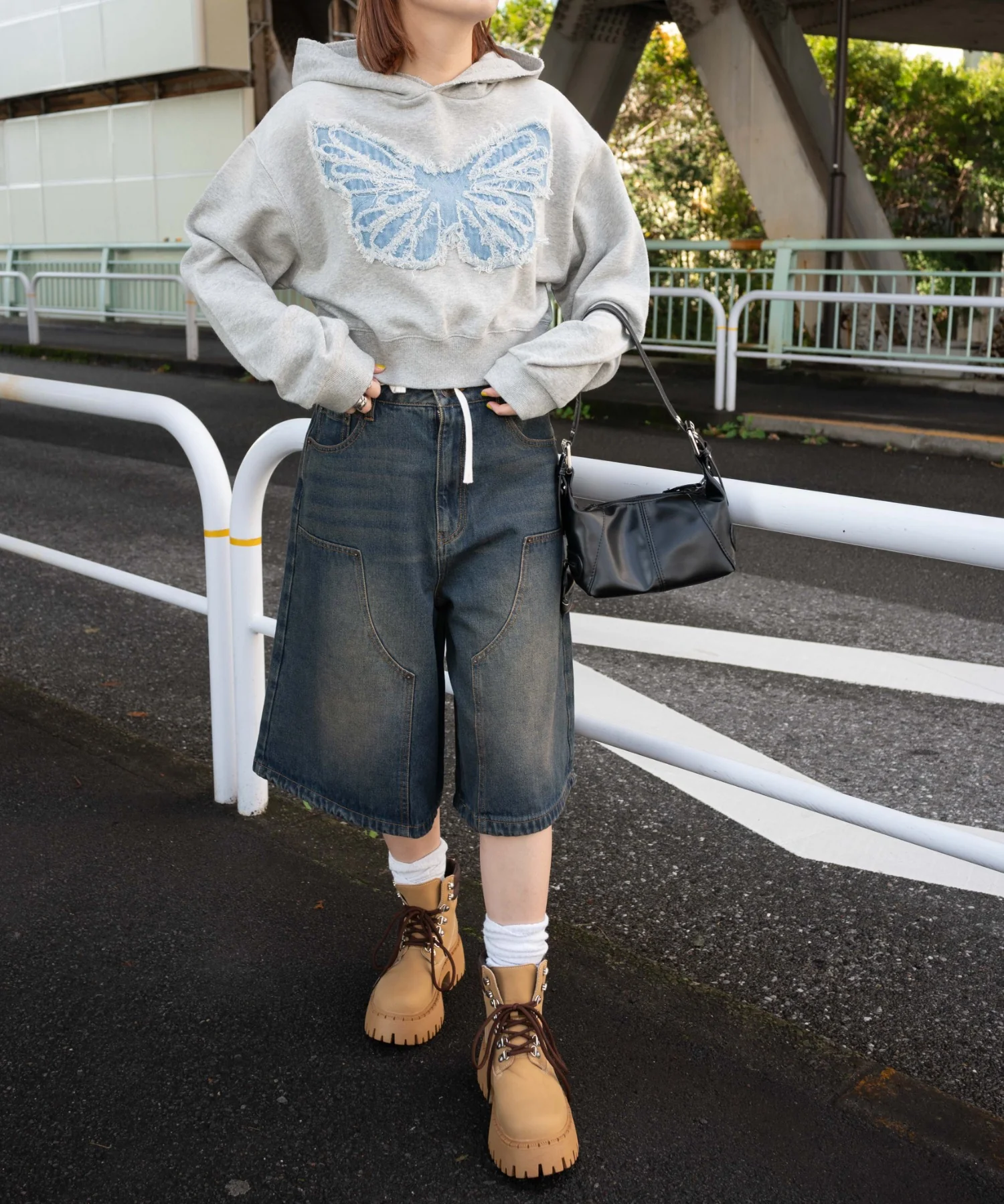 ウエストドロストダブルニーバギーハーフパンツ - Image 4