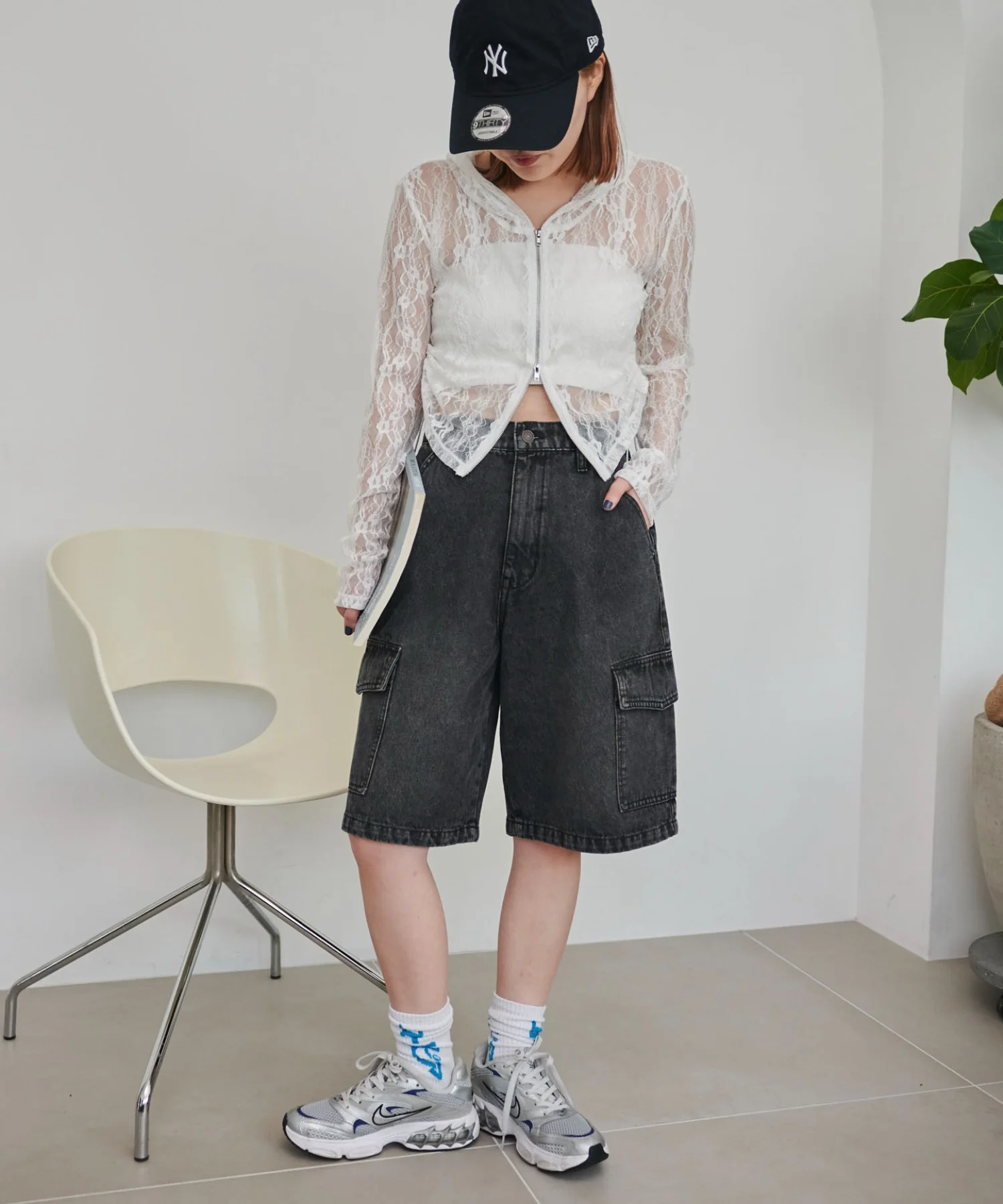 ヴィンテージウォッシュカーゴハーフパンツ - Image 21