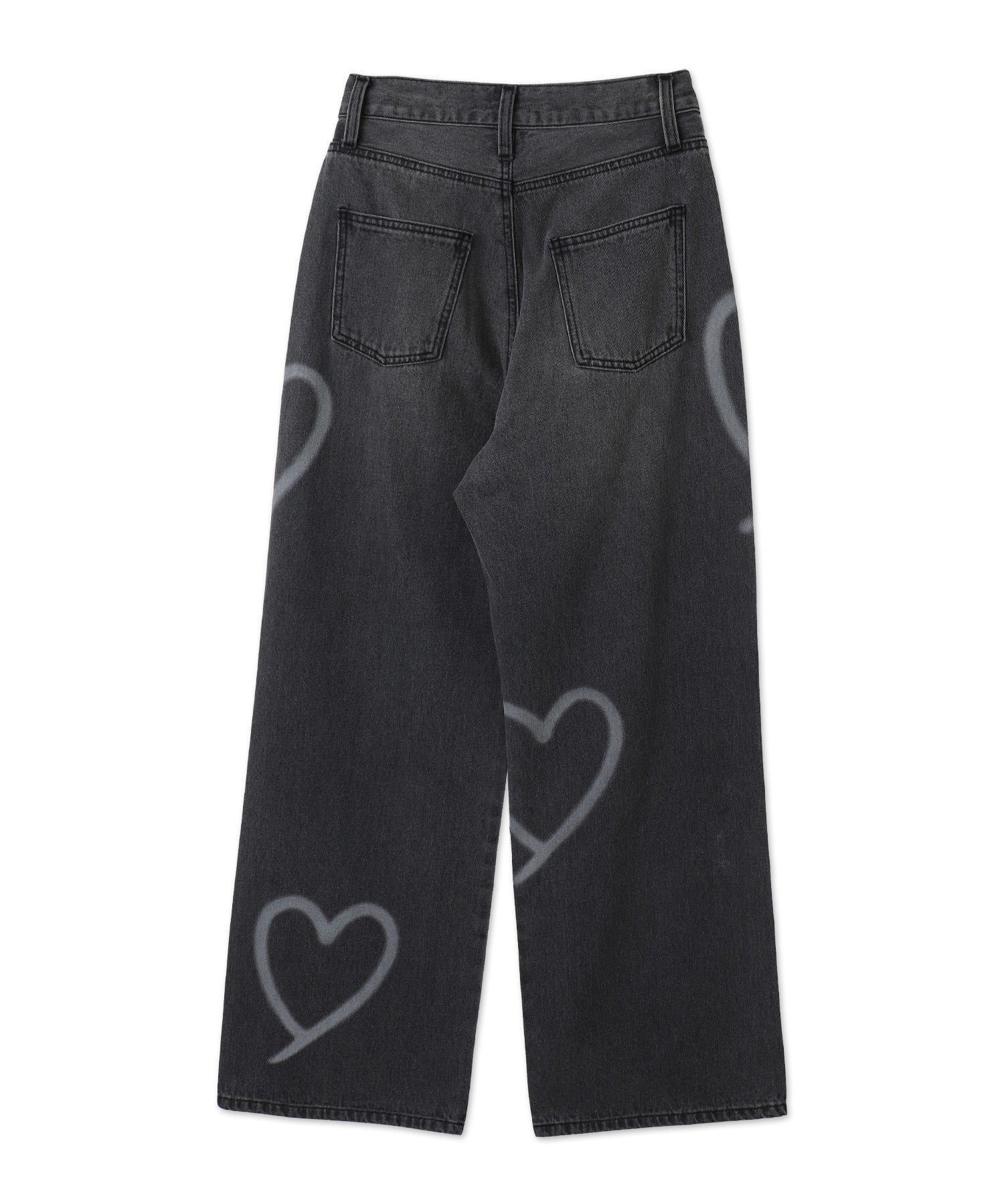 スプレーペイントストレートデニムパンツ - Image 25
