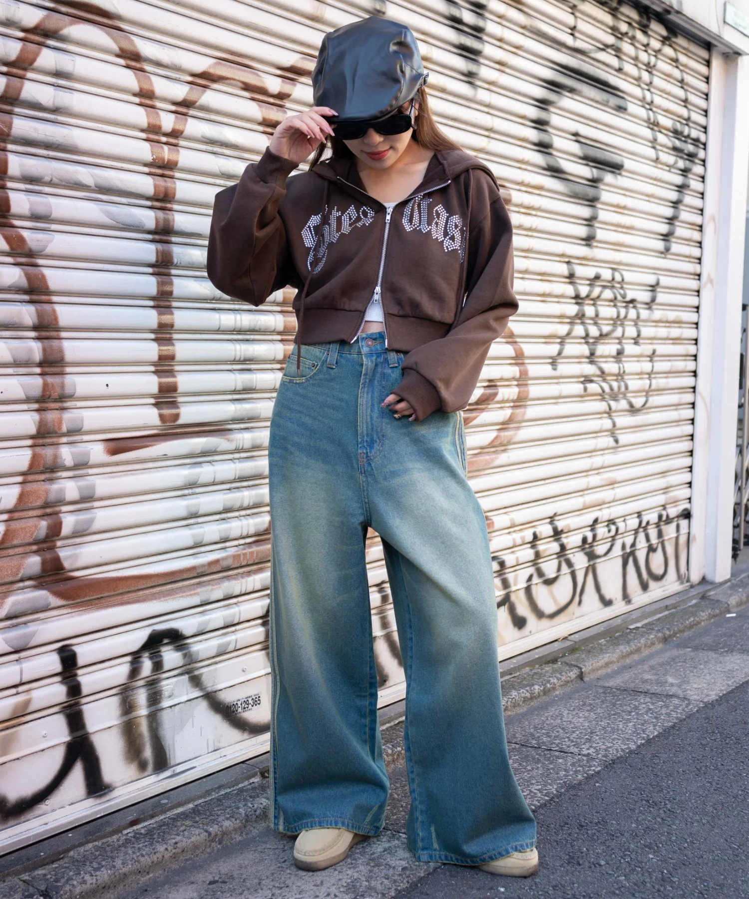 サイドラインワイドデニムパンツ - Image 30