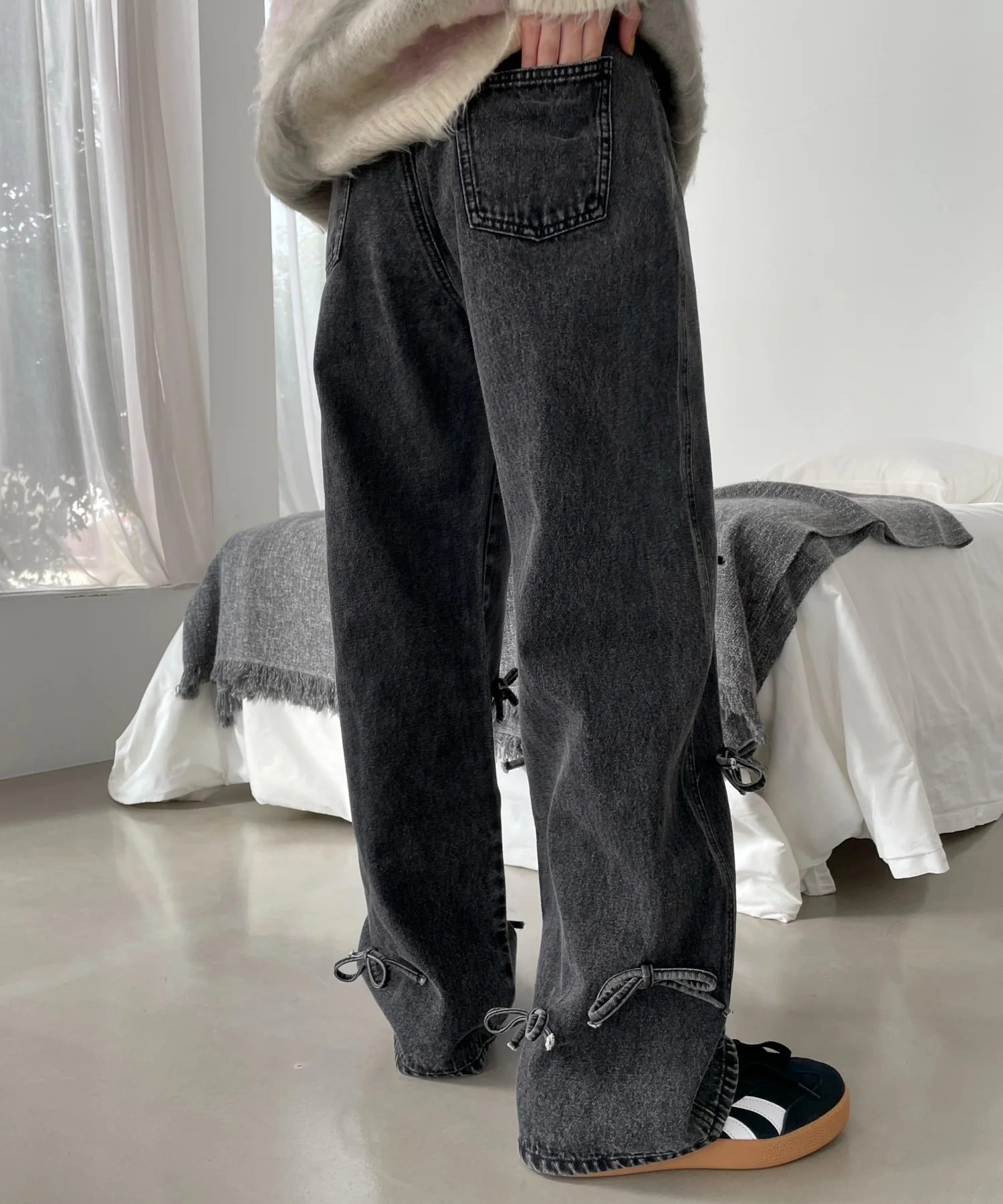 リボンストレートデニムパンツ - Image 18