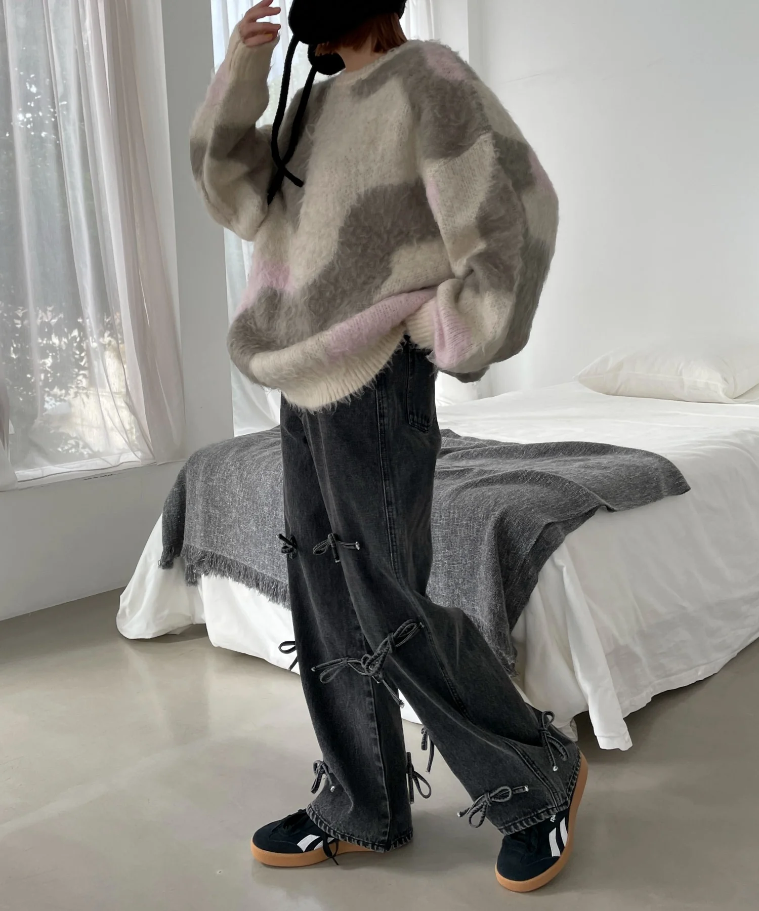 リボンストレートデニムパンツ - Image 19