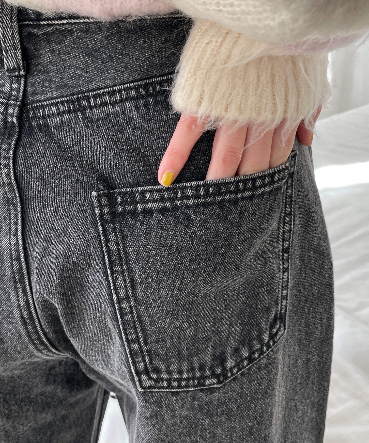 リボンストレートデニムパンツ - Image 7