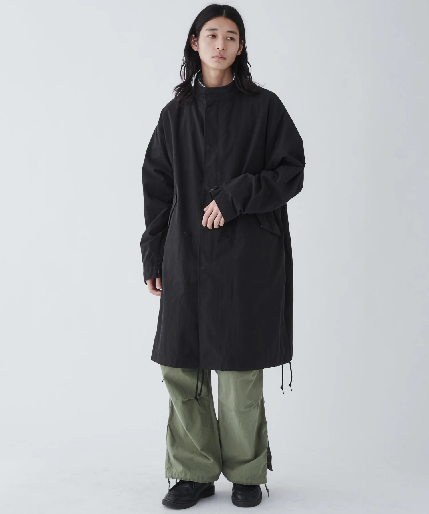 サイドスリットモッズコート - Image 13