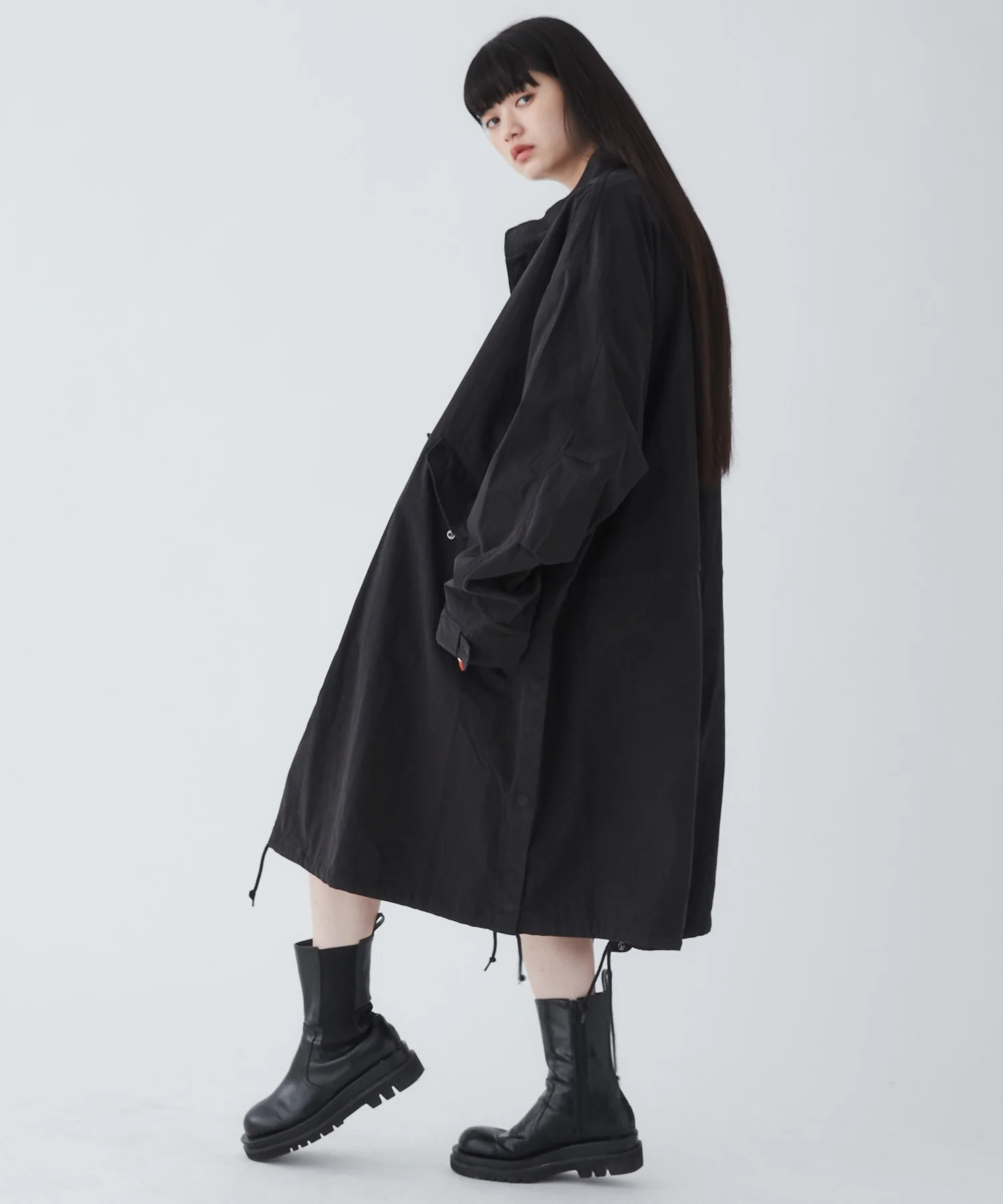サイドスリットモッズコート - Image 14