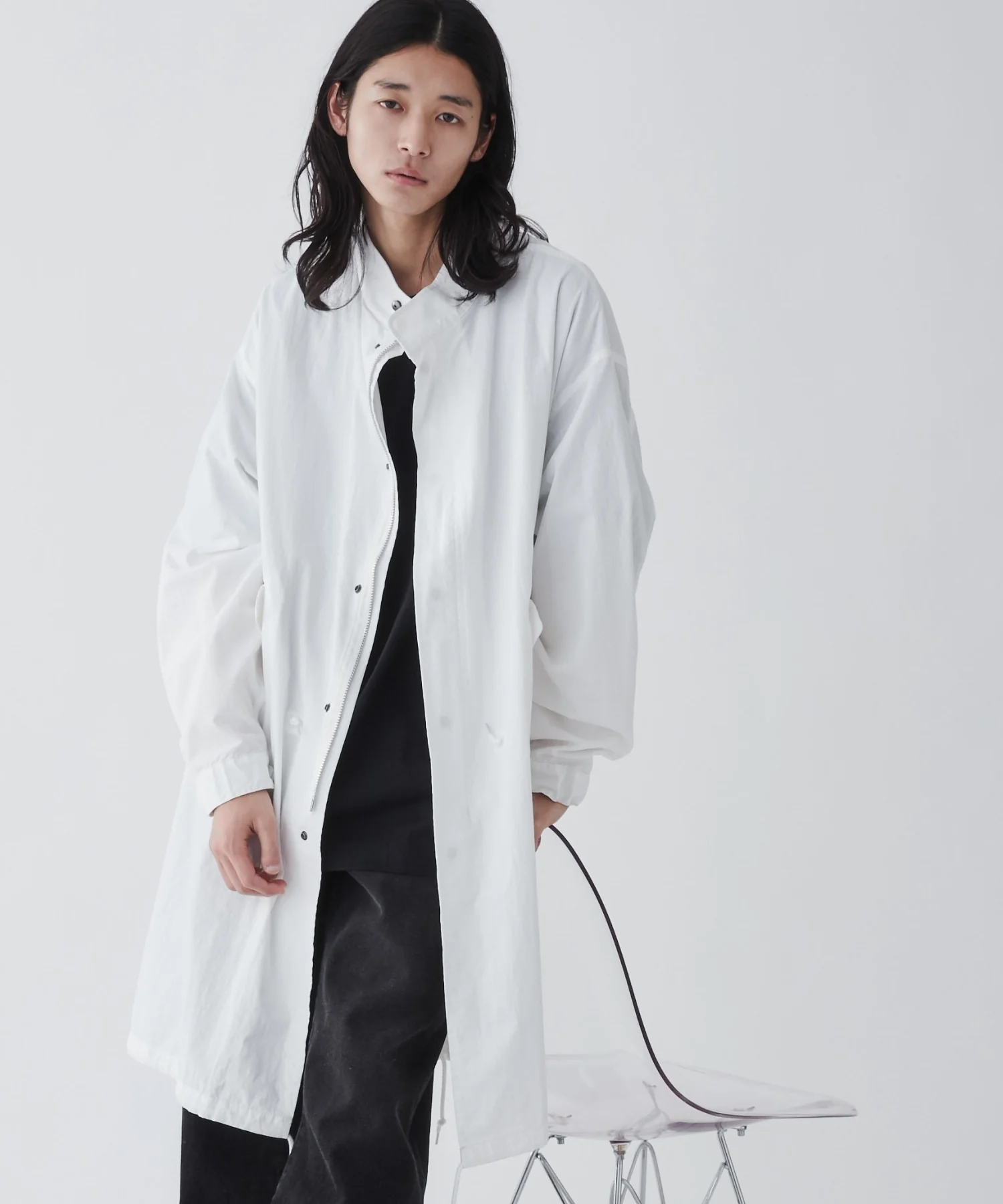 サイドスリットモッズコート - Image 6