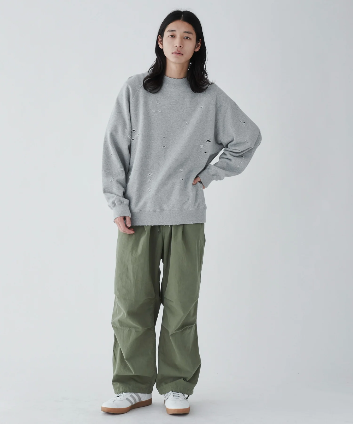 サイドスリットパラシュートパンツ - Image 6